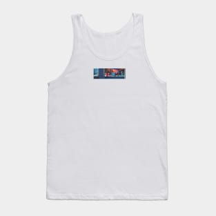 Red Hoodie Box Logo Tank Top